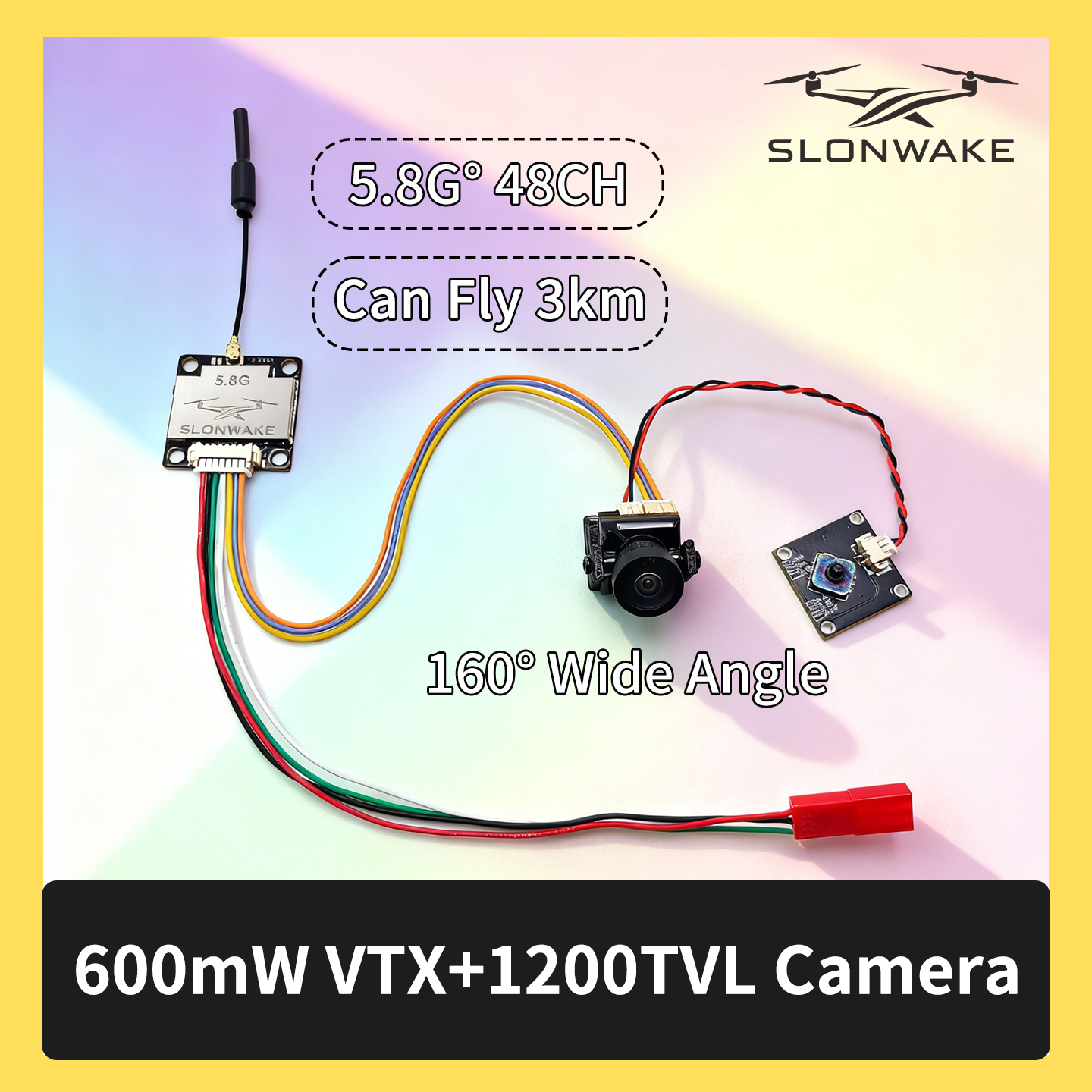 SLONWAKE 5.8G 600mW 7-24V FPV  - огляд і ціна Drone Frame