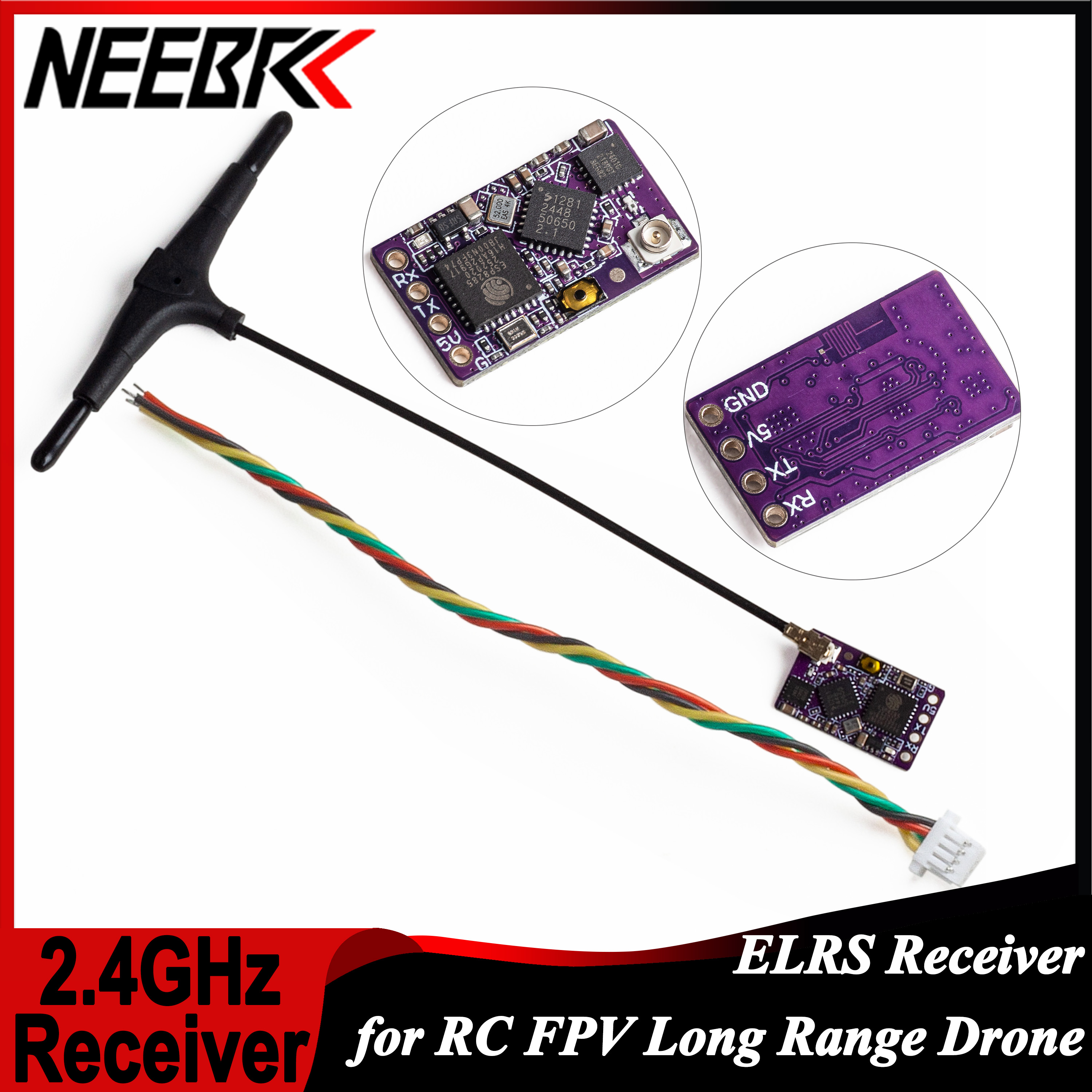 1/2/5/10PCS ELRS 2.4GHz RX Lon - огляд і ціна Drone Antenna