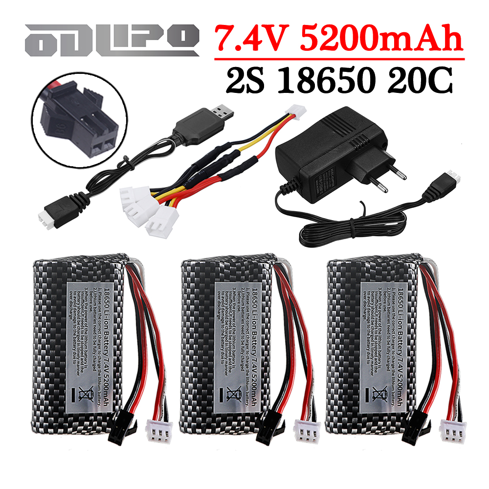 18650 7.4V 5200mAh Li-ion batt - огляд і ціна Drone Charger