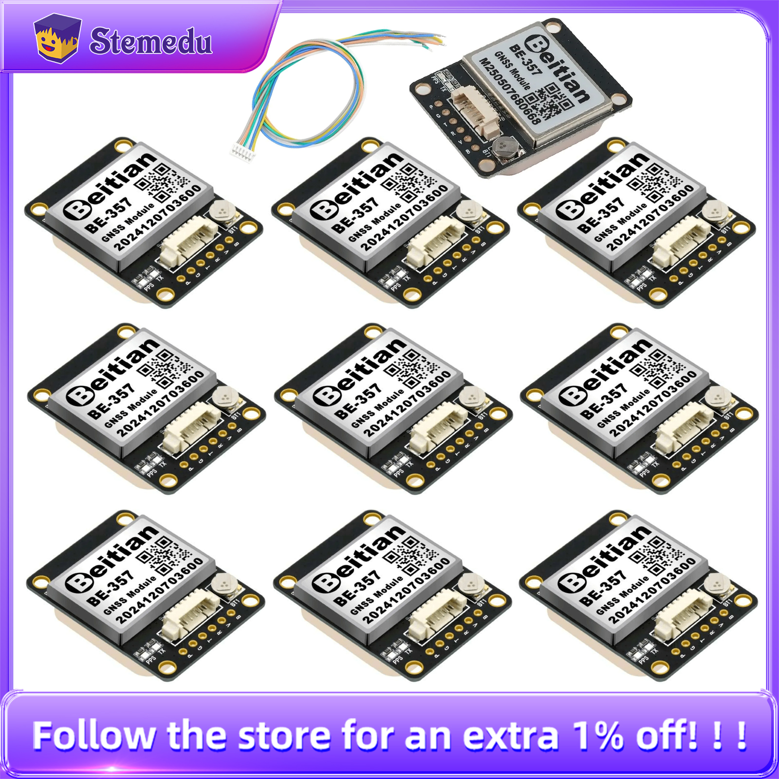 10PCS/LOT Beitian BE-357 BE357 - огляд і ціна Drone Gps Module