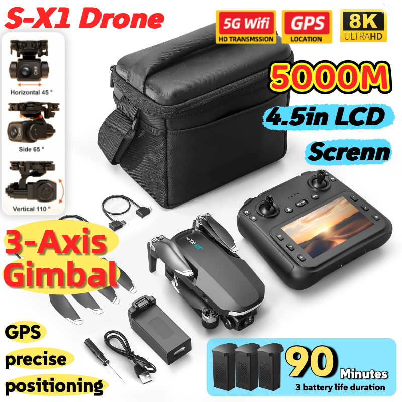 S-X1 MAX GPS Drone with 3-Axis - огляд і ціна Drone Gps Mount