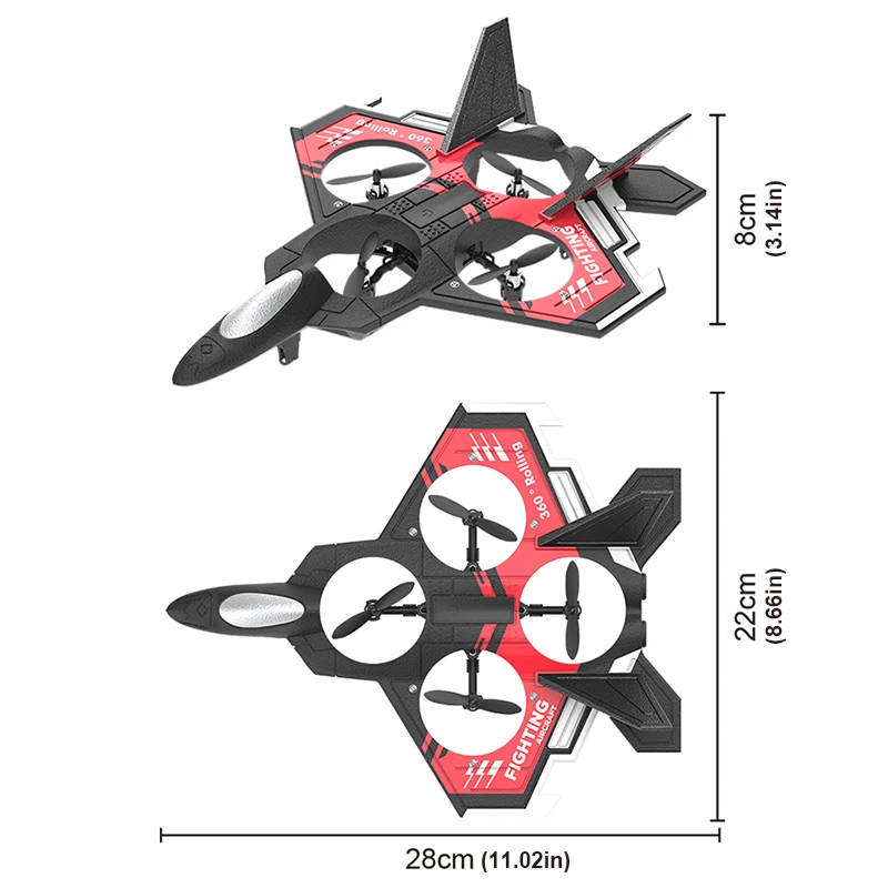 S98 RC Foam Stunt Aircraft Toy - огляд і ціна Drone Led Light