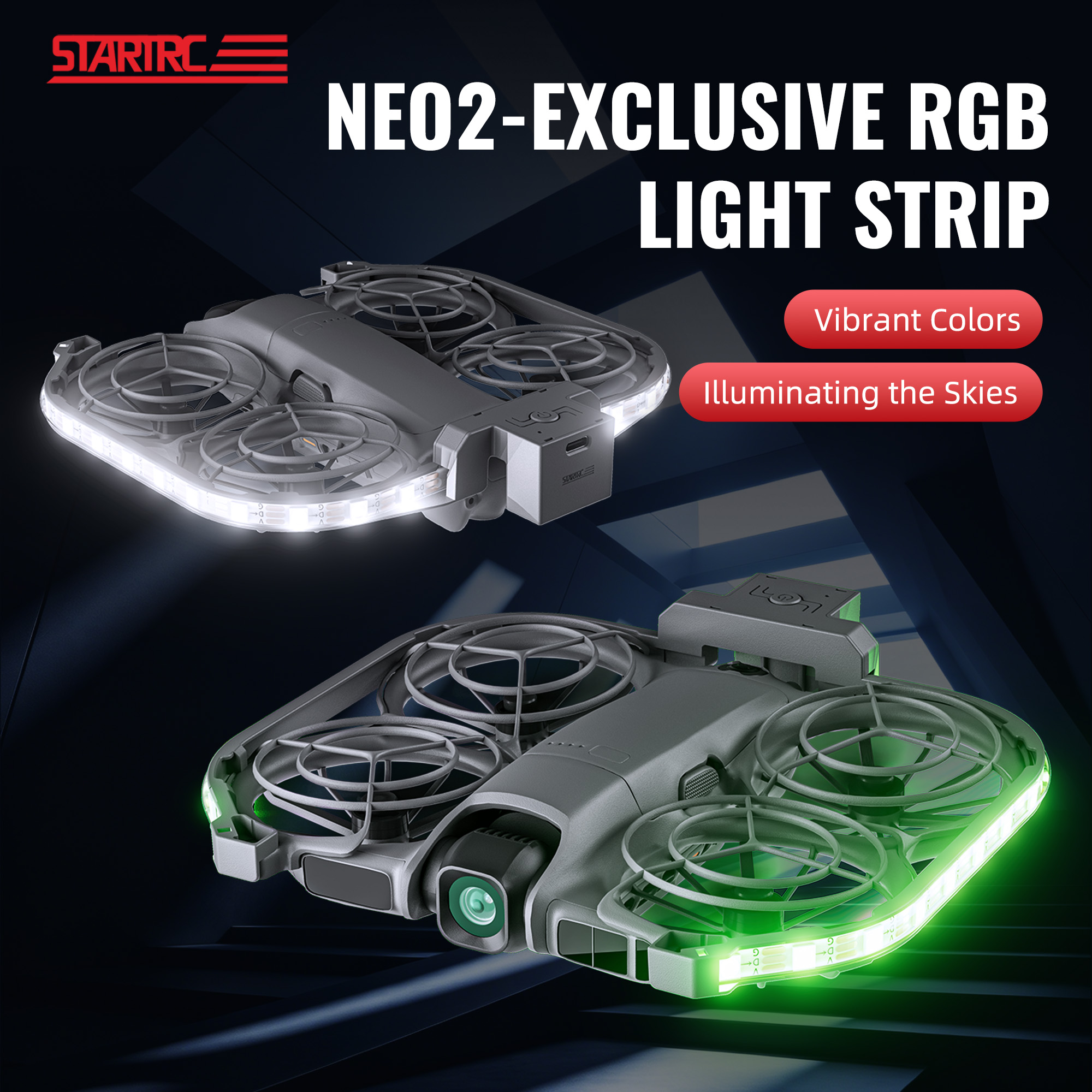 STARTRC RGB LED Light Strip Fo - огляд і ціна Drone Led Light