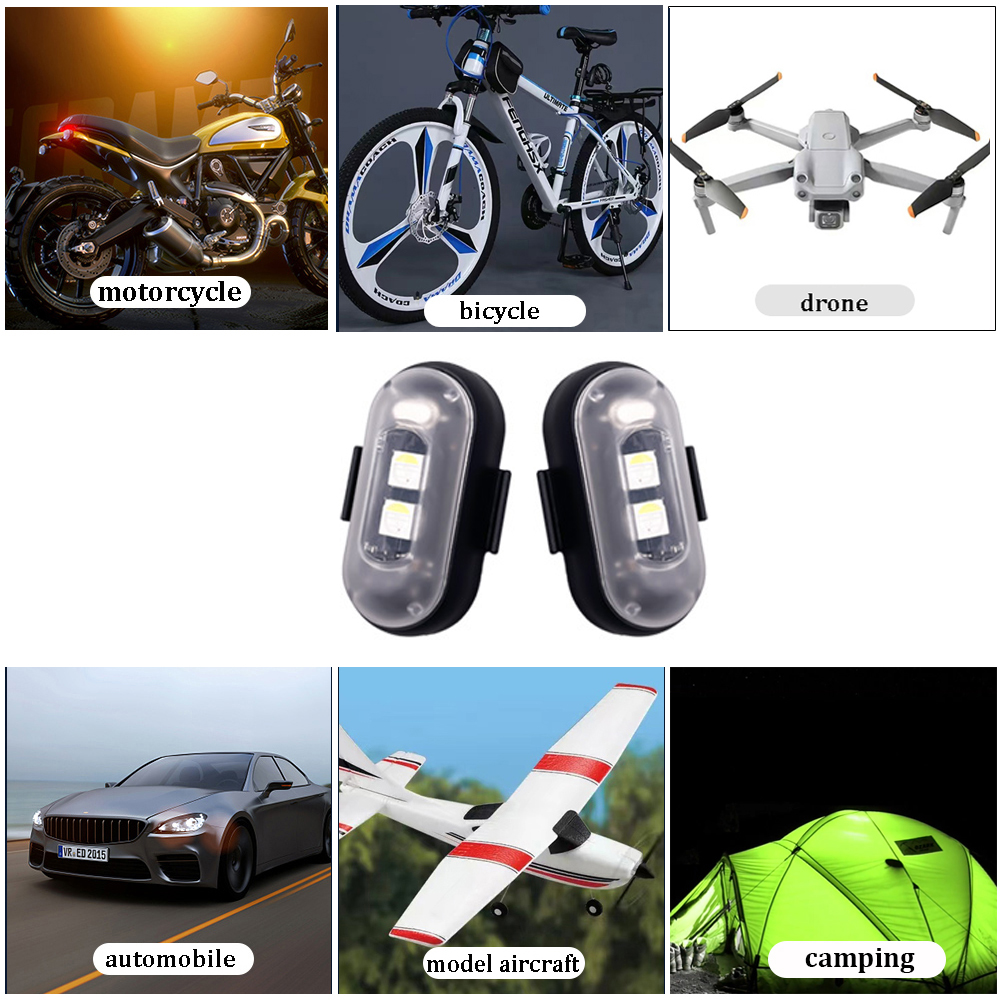 10x 4x 8Colors Wireless LED Dr - огляд і ціна Drone Led Light