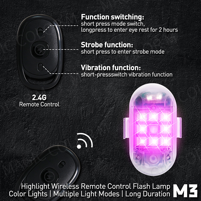 2PCS Wireless LED Strobe Light - огляд і ціна Drone Led Light