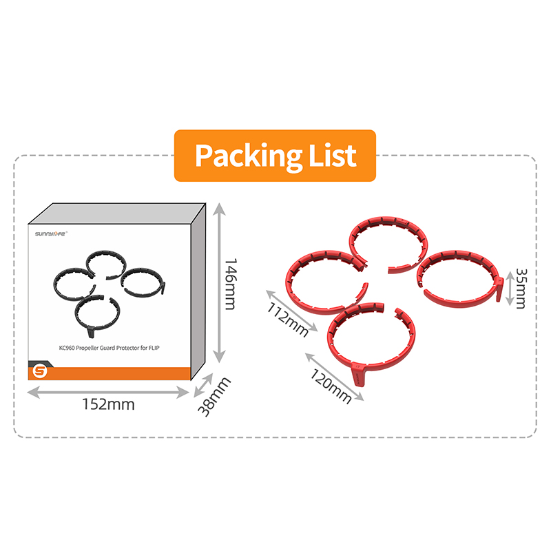 For DJI Flip Drone Propeller G - огляд і ціна Drone Propeller Guard