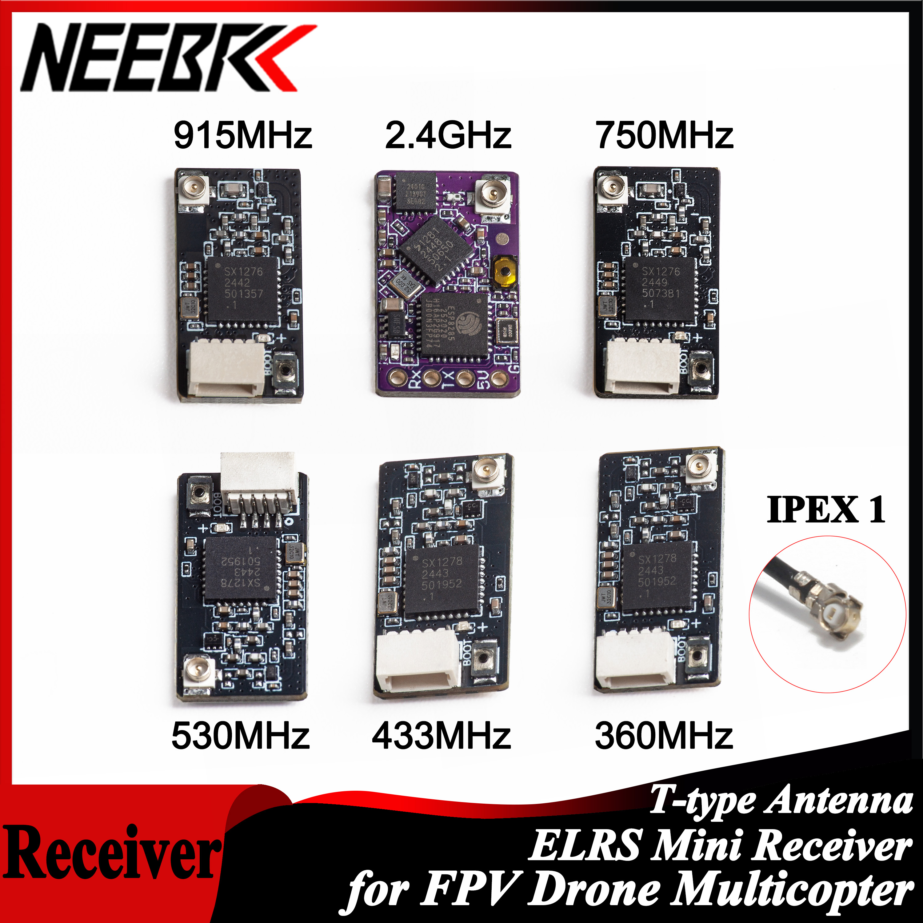 NEEBRC ELRS 2.4G/915Mhz/360Mhz - огляд і ціна Drone Antenna