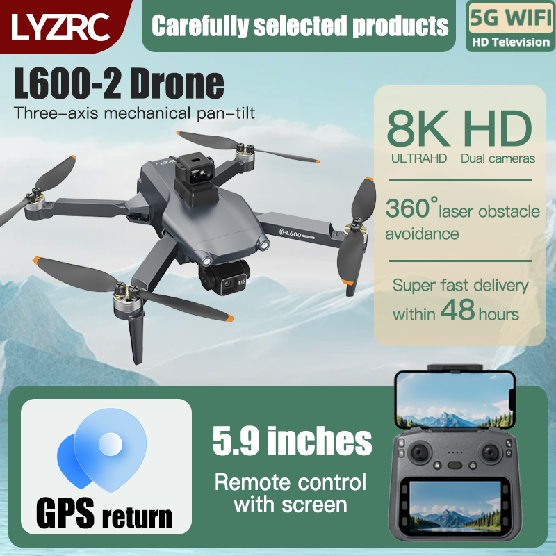 LYZRC L600-2 MAX GPS Drone 3-A - огляд і ціна Drone Gps Mount