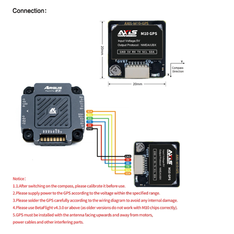 Axisflying M10 GPS Module Buil - огляд і ціна Drone Compass