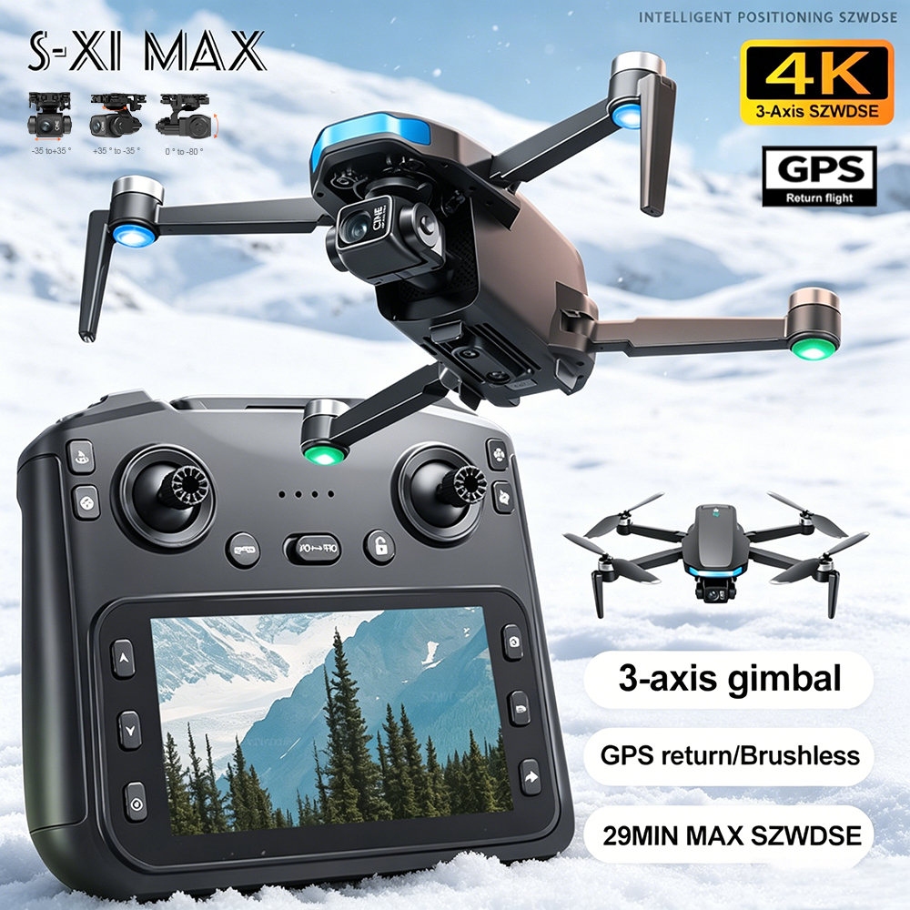 New S-X1 MAX Drone GPS 8K Prof - огляд і ціна Drone Gimbal