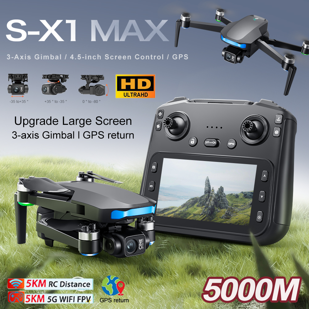 New S-X1 MAX Drone GPS 8K Prof - огляд і ціна Drone Gimbal