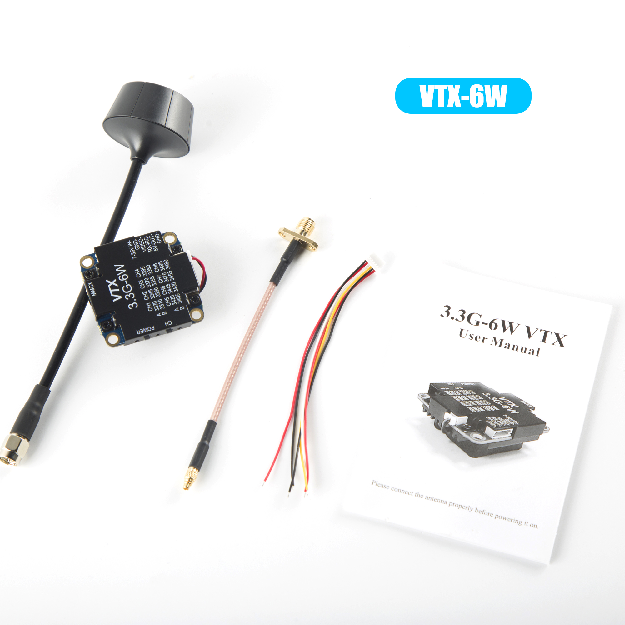 FPV Video Transmitter 3.3G 6W  - огляд і ціна Drone Transmitter