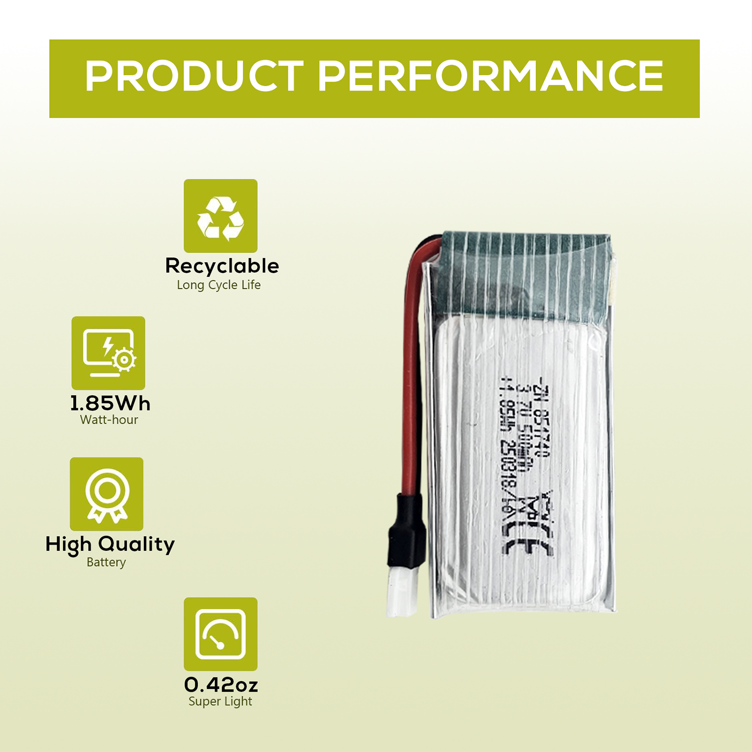 5Pcs 3.7V 500mAh LiPo Batterie - огляд і ціна Drone Charger