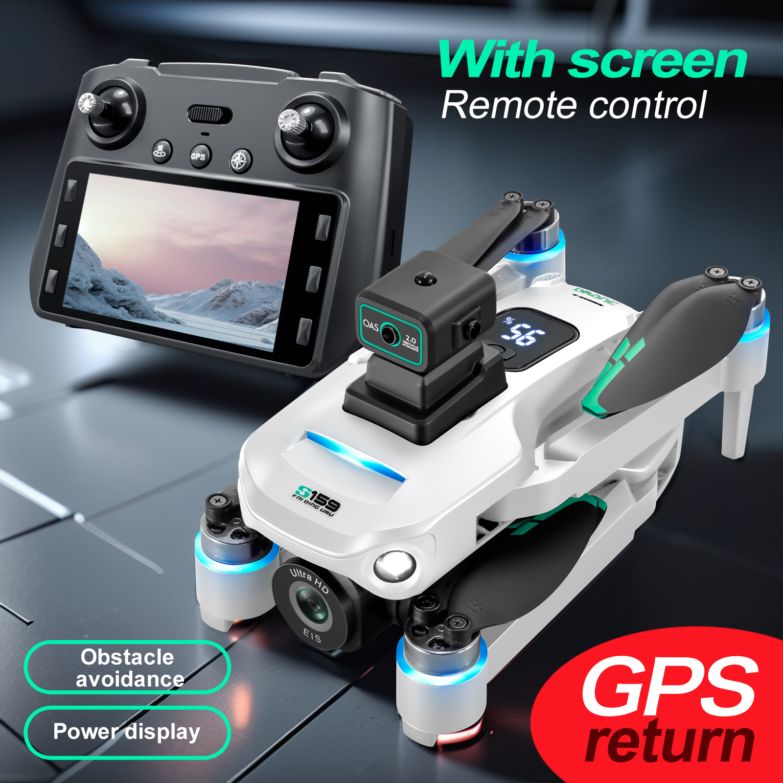 S159 GPS Drone 4K Profesional  - огляд і ціна Drone Gps Mount
